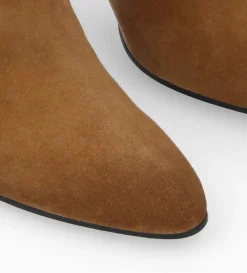 Botte à talon - Céleste 65 - Cuir velours - Brun