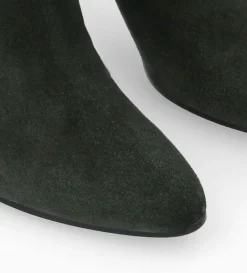 Botte à talon - Céleste 65 - Cuir velours - Militaire