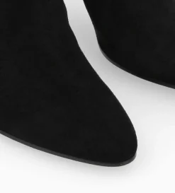 Botte à talon - Céleste 65 - Cuir velours - Noir