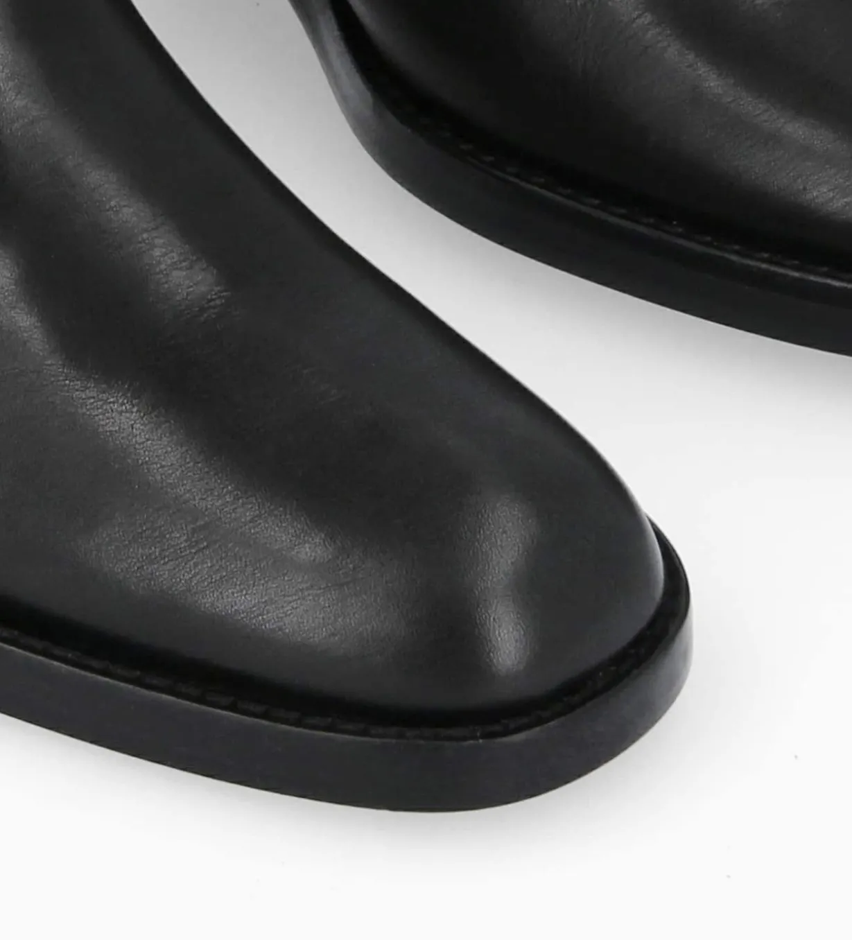 Botte western avec harnais - Carma 45 - Cuir lisse - Noir