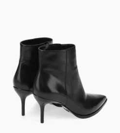 Bottine à talon aiguille - Jamie 70 - Cuir de veau lisse - Noir