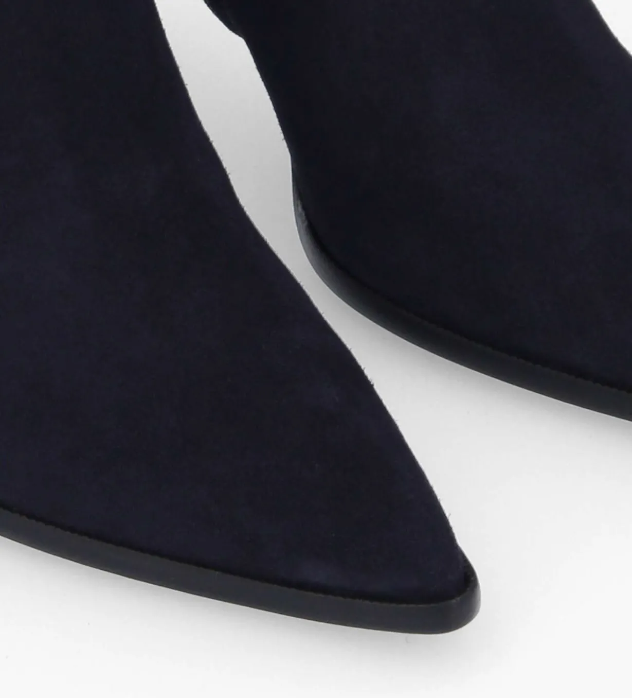Bottine à talon aiguille - Jamie 70 - Cuir velours - Marine