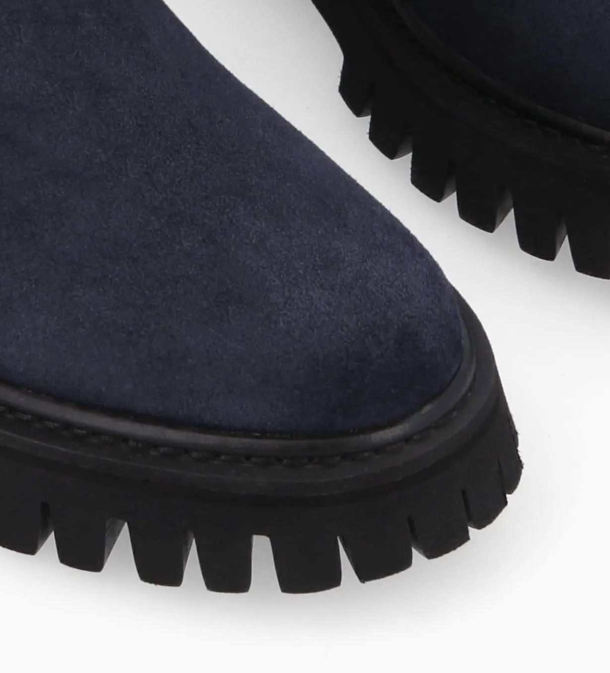 Bottine chelsea - Georgia - Cuir velours - Marine