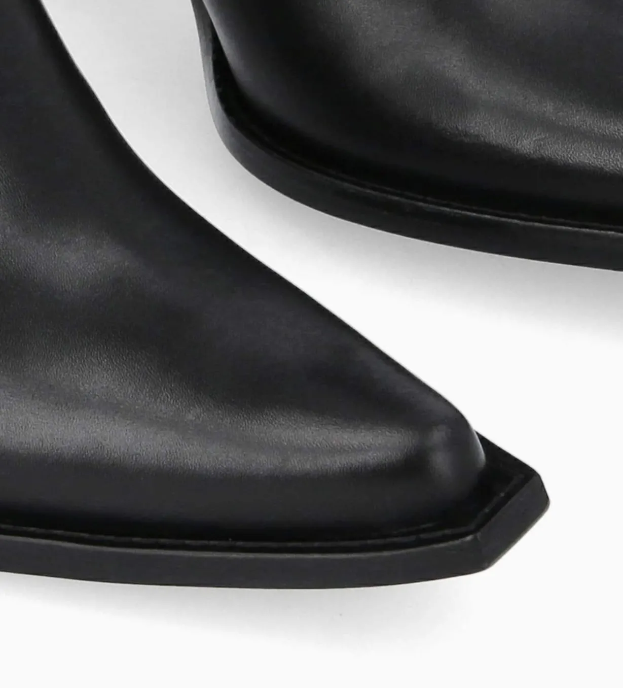 Bottine chelsea à talon - Sandy 80 - Cuir imprimé crocodile/Cuir lisse brillant - Noir