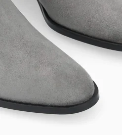 Bottine western chelsea - Kim 40 - Cuir velours - Graphite