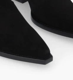 Bottine western chelsea - Calamity 40 - Cuir velours - Noir