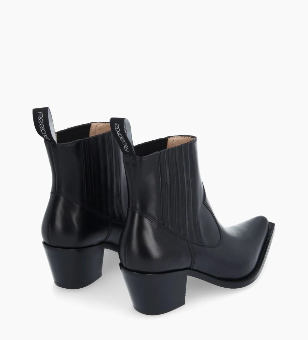 Bottine western chelsea - Sibelle 50 - Cuir lisse - Noir
