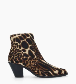 Bottine western zippée - Jane 7 - Poils - Jungle