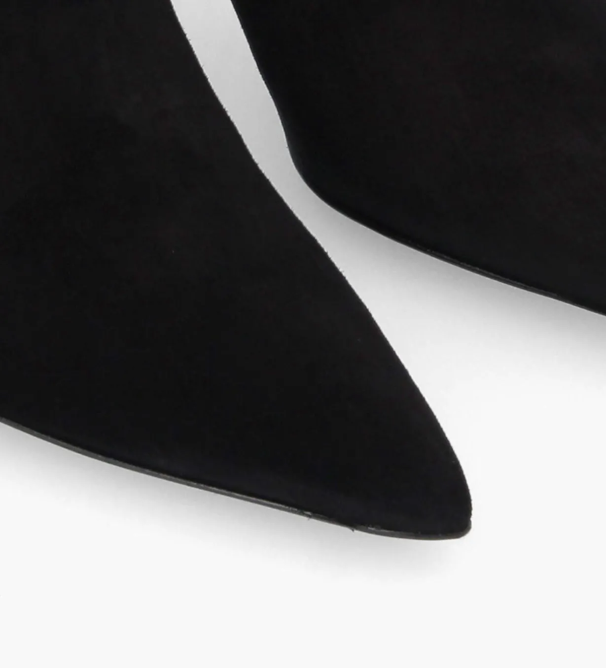 Bottine zippée à talon - Cathleen 65 - Cuir velours - Noir