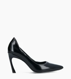 Escarpin - La Rose 85 - Cuir glacé/Cuir nappa - Noir