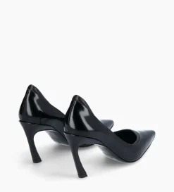 Escarpin - La Rose 85 - Cuir glacé/Cuir nappa - Noir