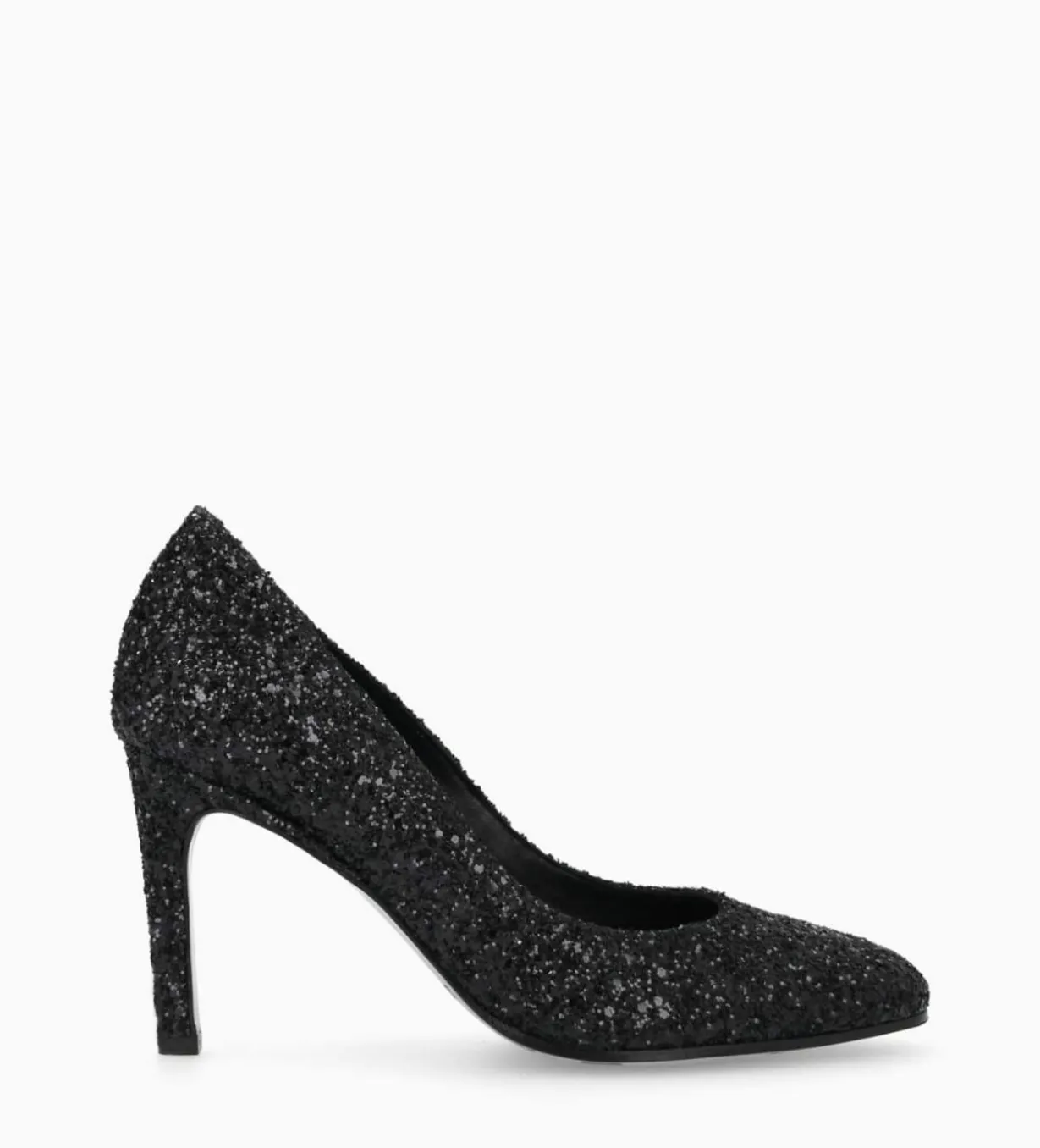 Escarpin - Mirri 85 - Toile pailletée - Onyx/Noir