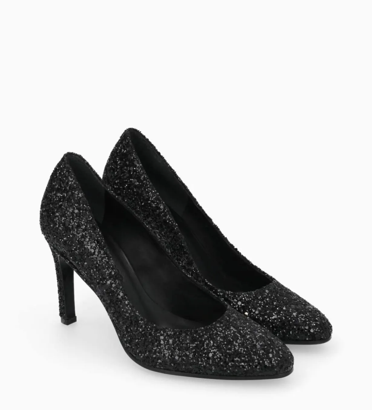 Escarpin - Mirri 85 - Toile pailletée - Onyx/Noir