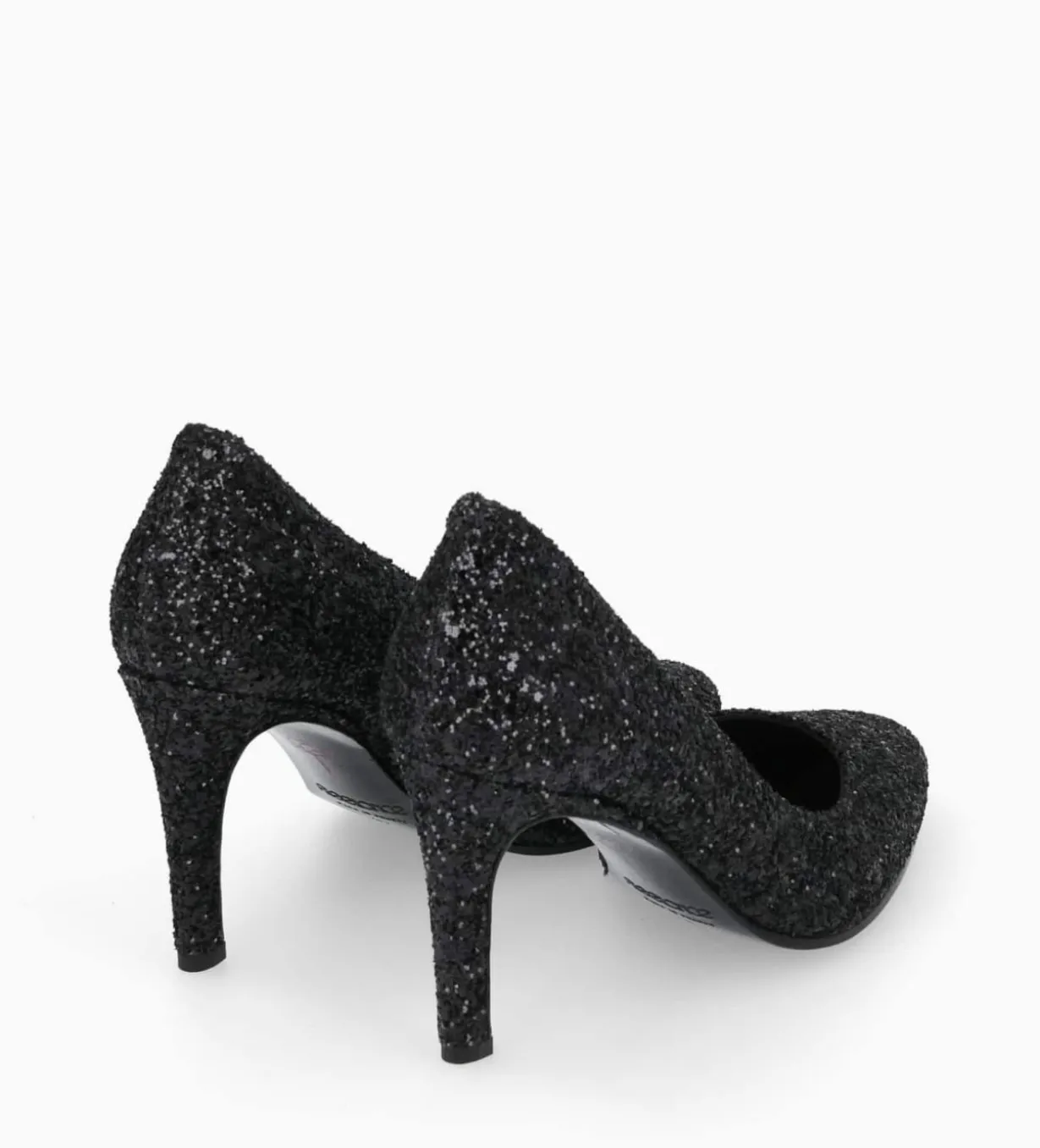 Escarpin - Mirri 85 - Toile pailletée - Onyx/Noir