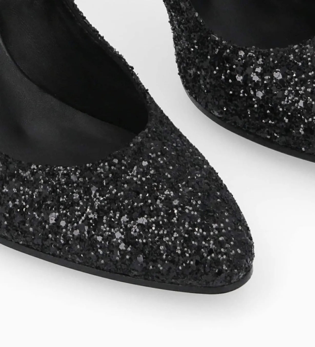 Escarpin - Mirri 85 - Toile pailletée - Onyx/Noir