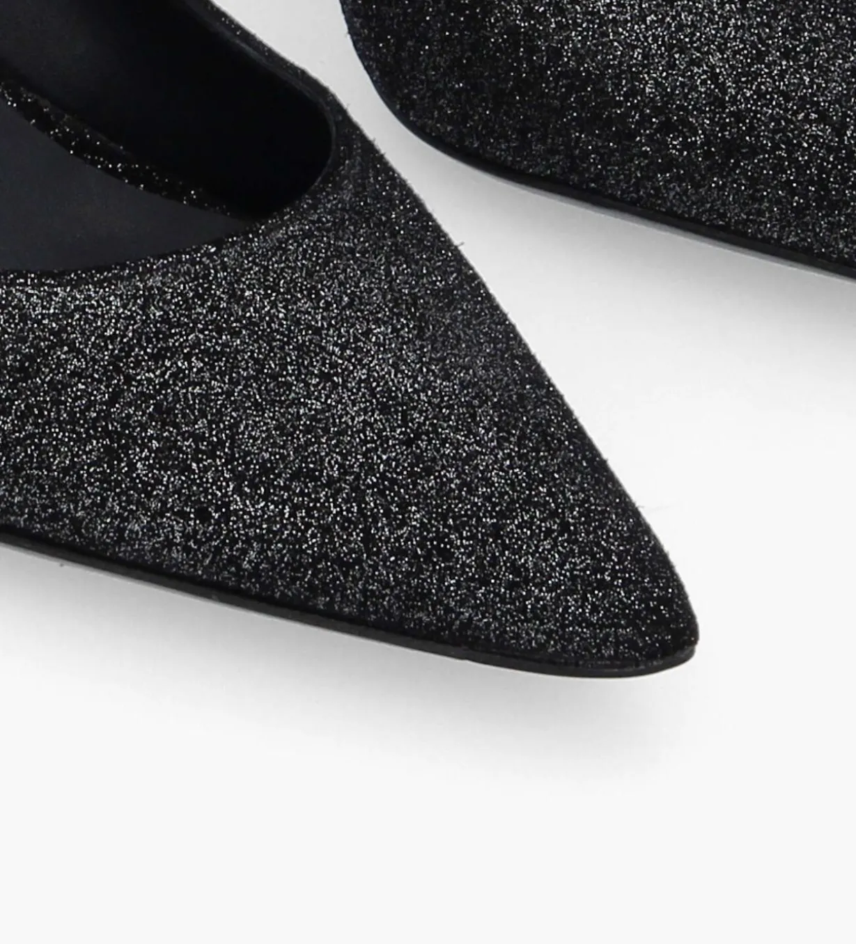Escarpin - Rosie 65 - Cuir veau velours pailleté - Noir