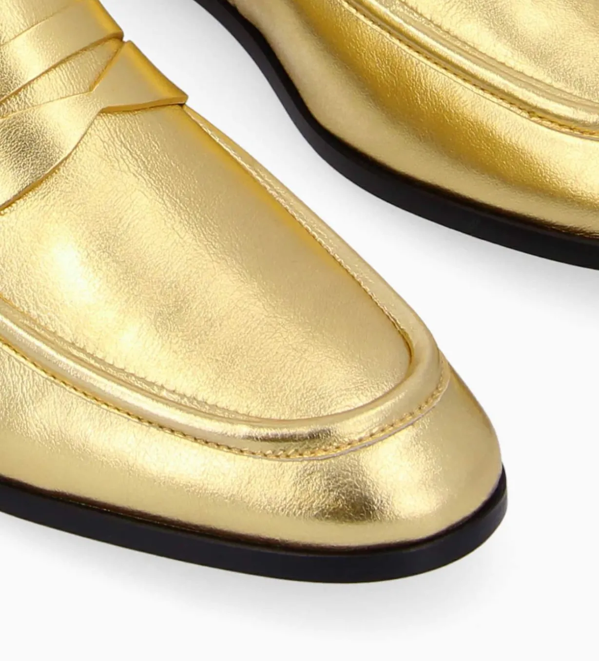 Mocassin - Anaïs - Cuir métallisé - Or