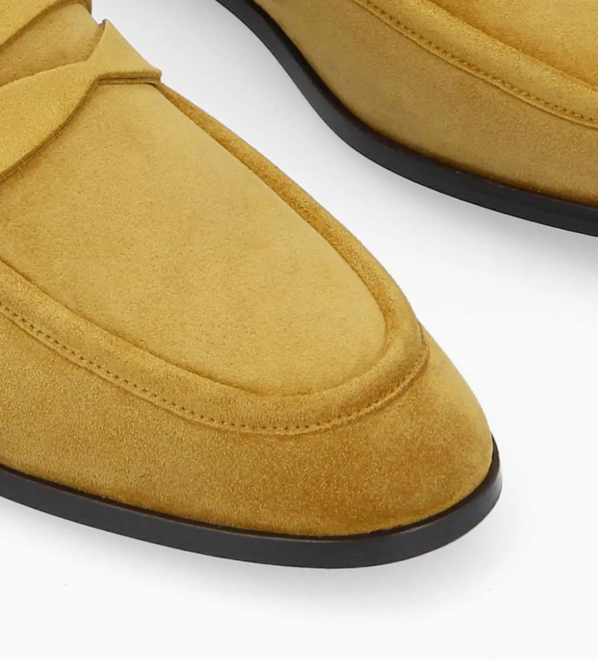 Mocassin - Anaïs - Cuir velours - Moutarde