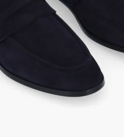 Mocassin - Anaïs - Cuir velours - Marine