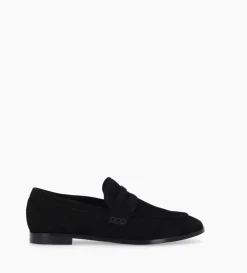 Mocassin - Anaïs - Cuir velours - Noir