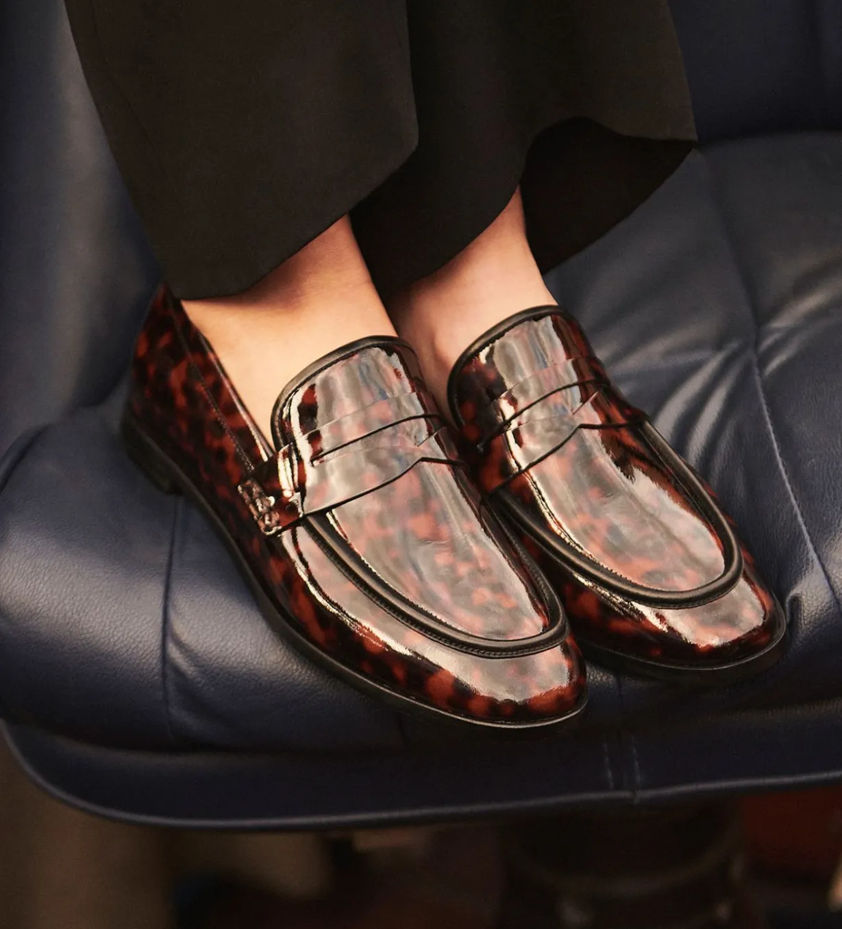 Mocassin - Anaïs - Cuir vernis - Turtle