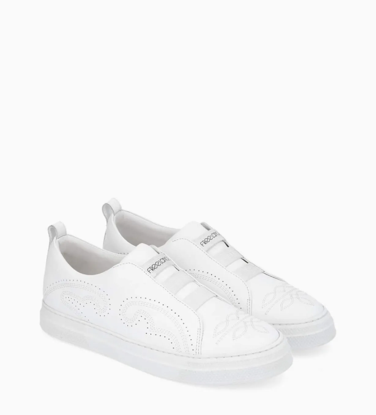 Sneaker - Panic - Cuir lisse - Blanc