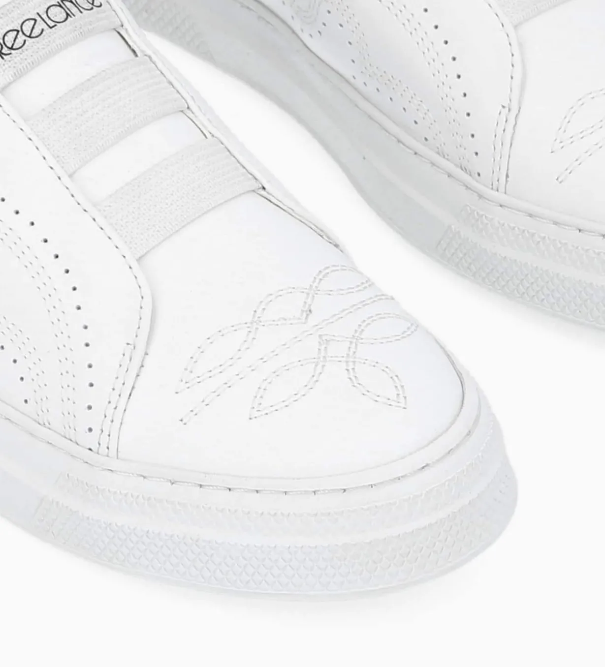 Sneaker - Panic - Cuir lisse - Blanc