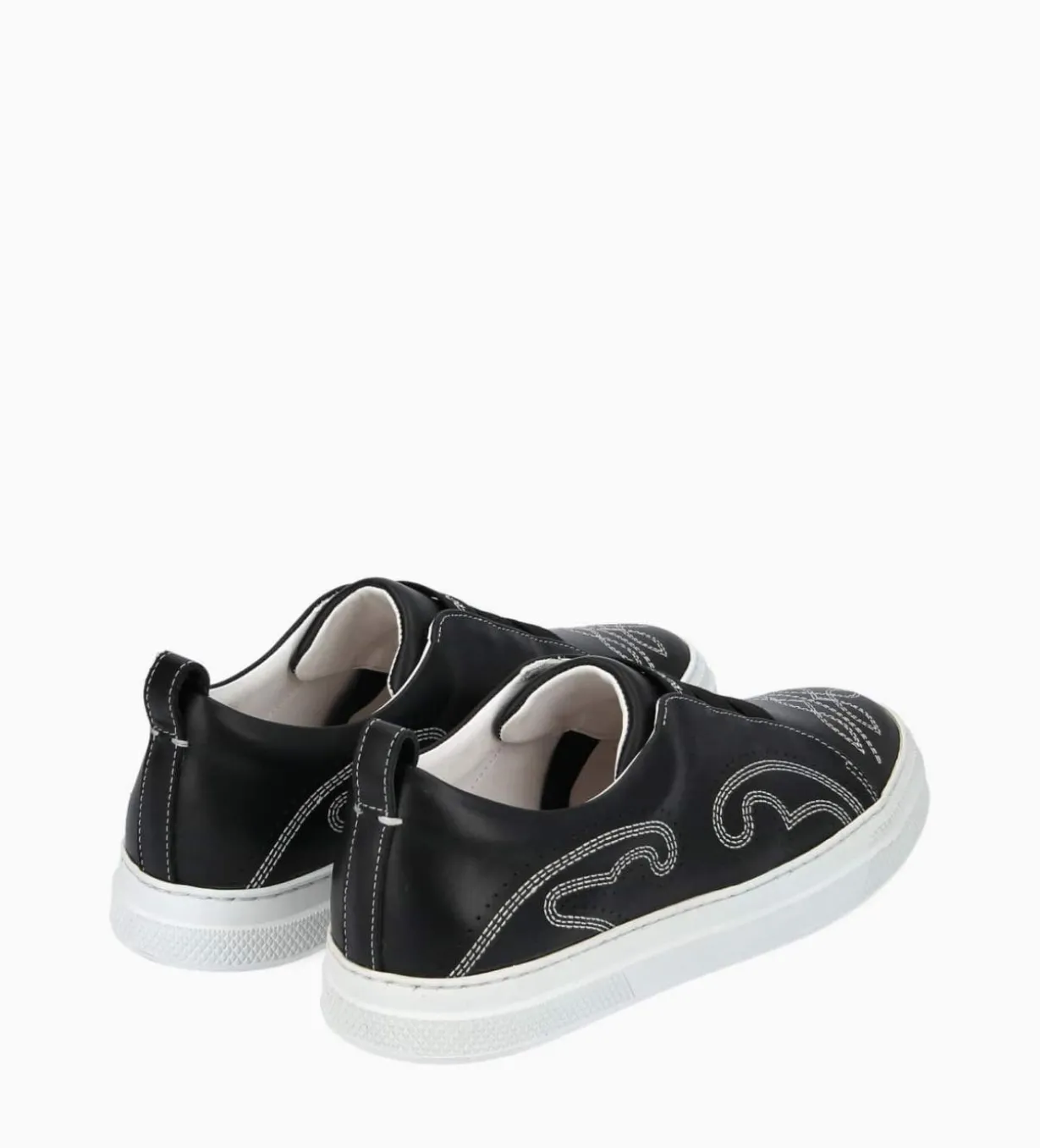 Sneaker - Panic - Cuir lisse - Noir