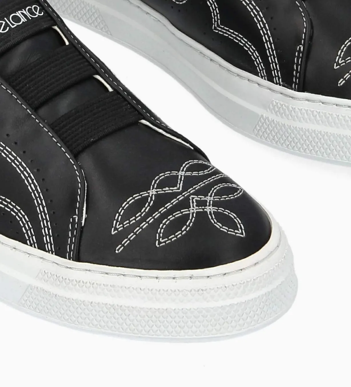 Sneaker - Panic - Cuir lisse - Noir